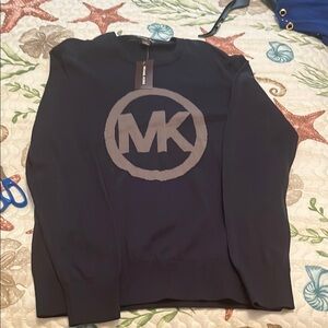 Michael Kors Navy Sweater with Logo